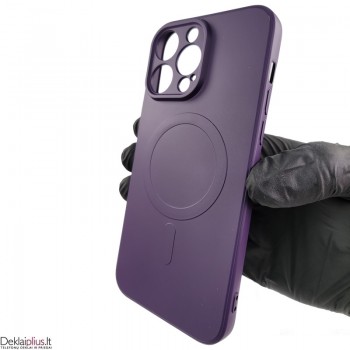 Švelnus silikoninis dėklas su magsafe - violetinis (Apple Iphone 14 Pro Max) Švelnus silikoninis dėklas su magsafe - violetinis (Apple Iphone 14 Pro Max)